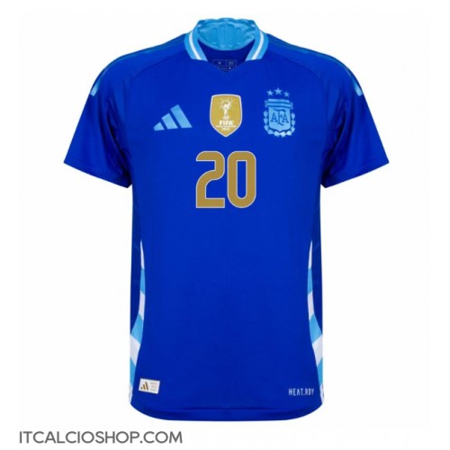 Argentina Alexis Mac Allister #20 Seconda Maglia Copa America 2024 Manica Corta